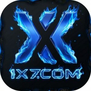 IX7GAME mobile app interface showing IX7 APK download, login option and new app features
